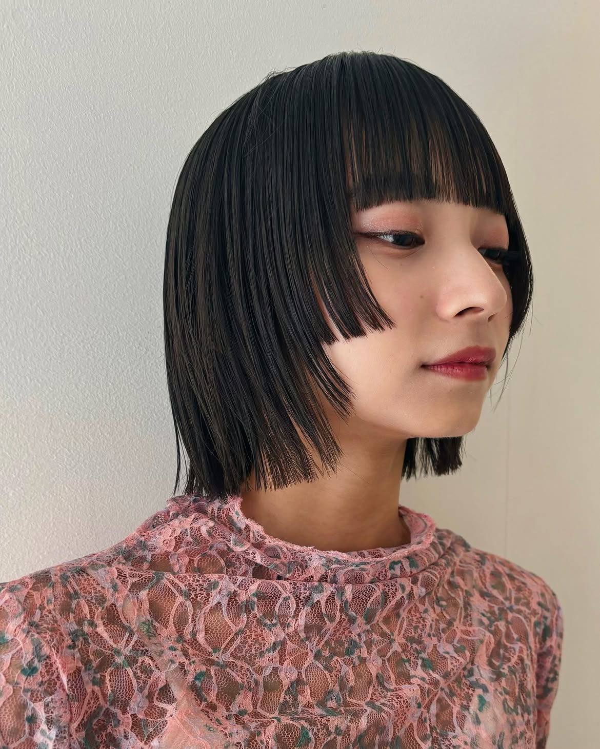 5. Blunt Bob with Micro Bangs