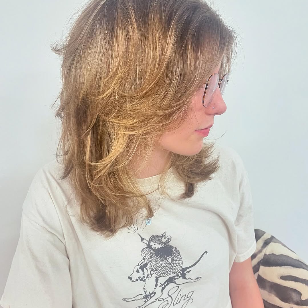 6. Flowy Feathered Layers