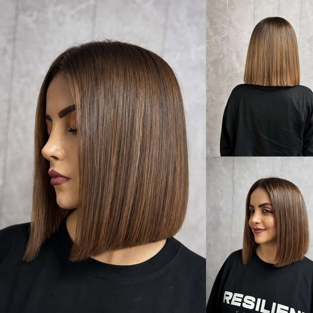 3. Sleek Blunt Lob