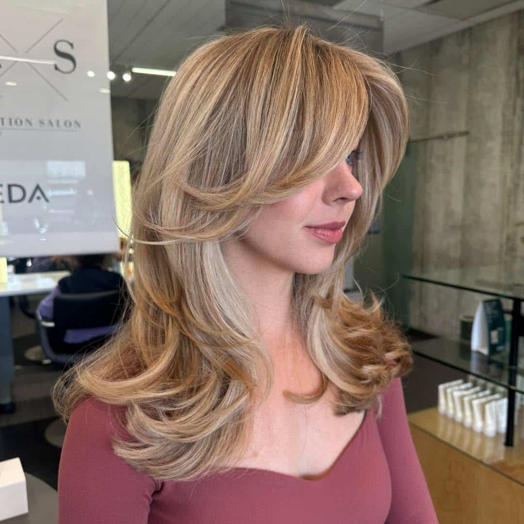 13. Soft Blonde Butterfly Layers