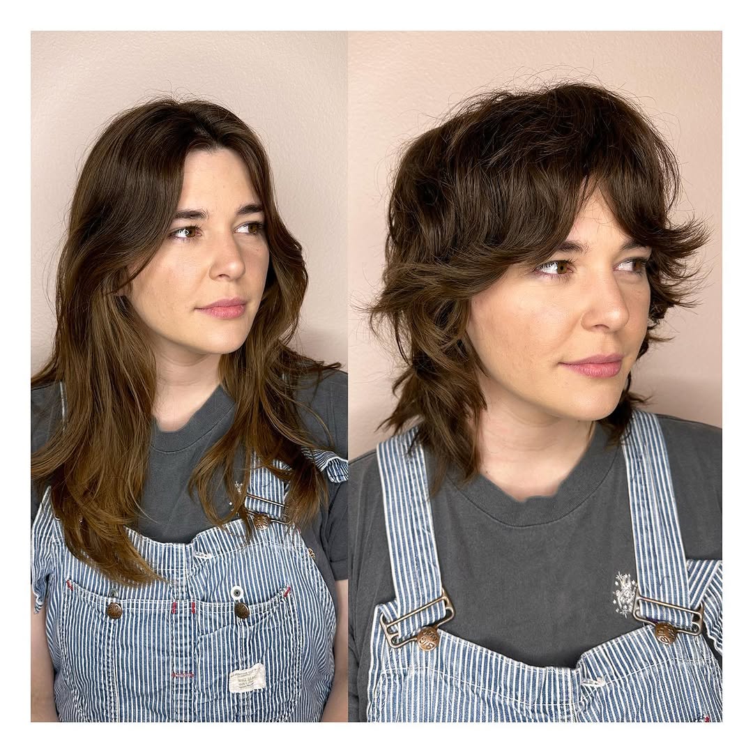 11. Soft Shag with Feathered Bangs