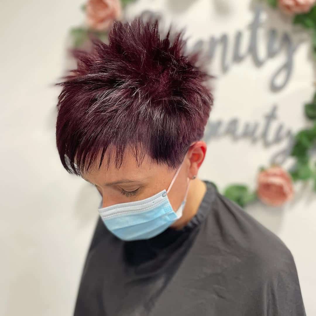 5. Title:** Edgy Textured Pixie