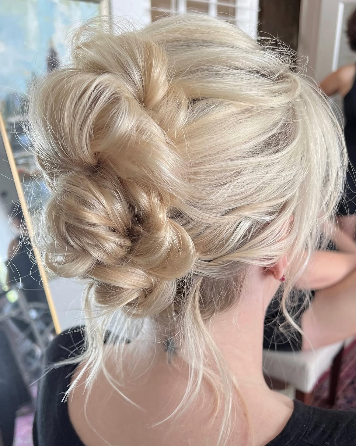 3. Tousled Twist Updo