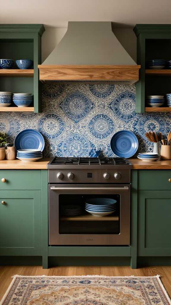 Artisanal Blue and Green Decor