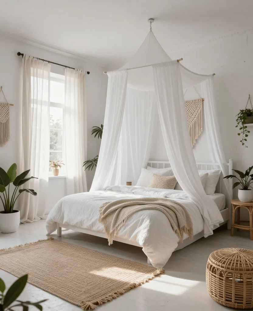 Bohemian White Dream Bedroom