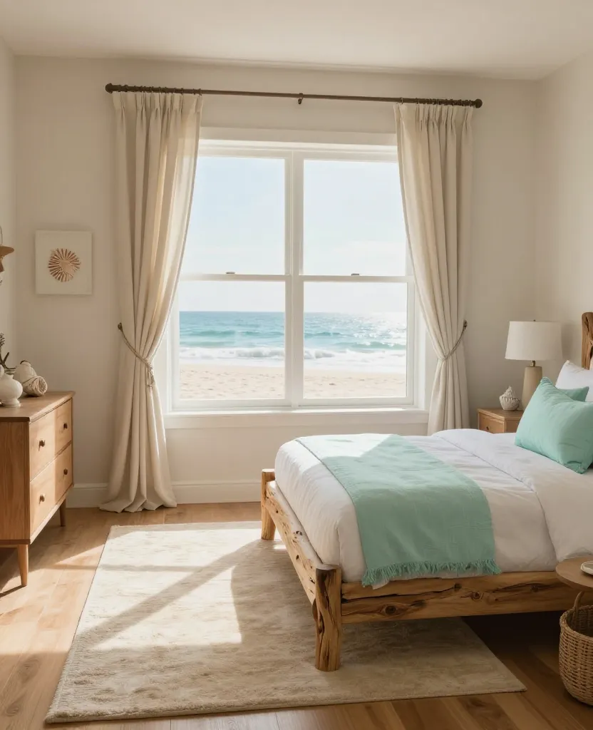 Coastal Retreat Beige Bedroom