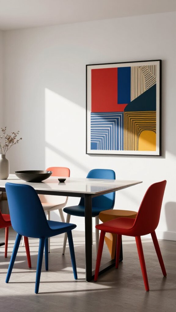 Color-Blocked Contemporary Space
