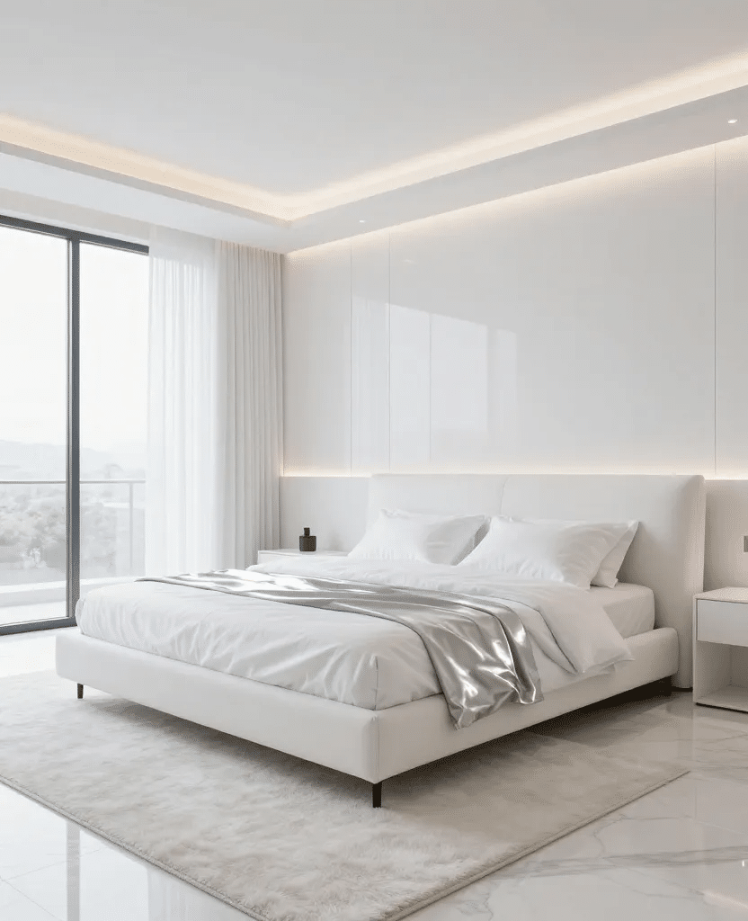 Contemporary White Luxe Bedroom