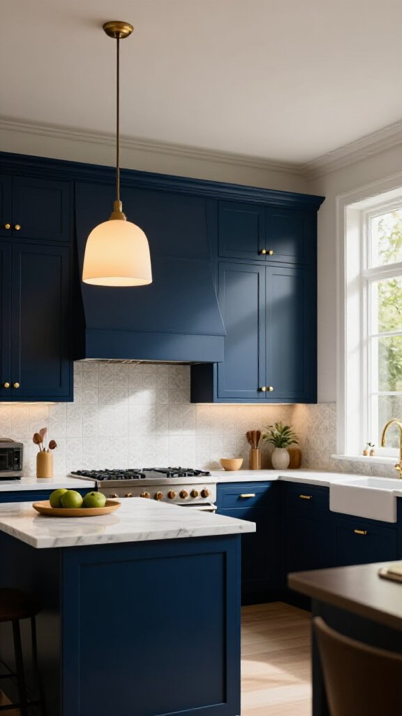 Elegant Navy and Gold Fusion