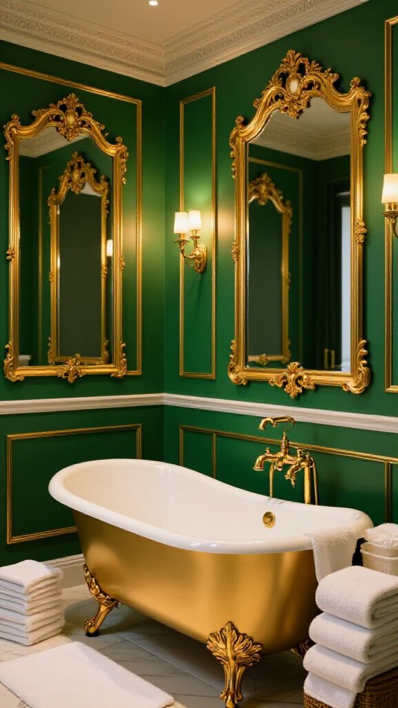 Emerald and Gold Glamour