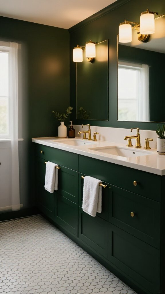 Green and Brass Chic Design