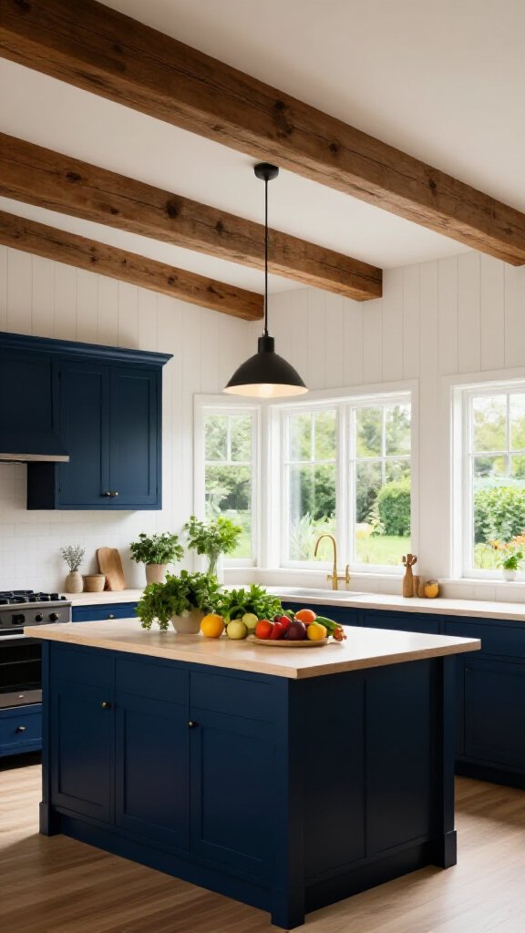 Navy Blue Farmhouse Charm