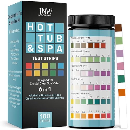 Hot Tub and Pool 6-in-1 Test Strips by JNW Direct