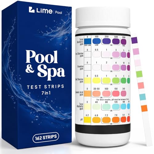LIME POOL 162 Pcs 7-Way Test Strips