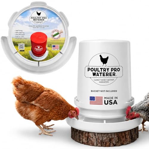 Poultry Pro Chicken Waterer for 5 Gallon Bucket