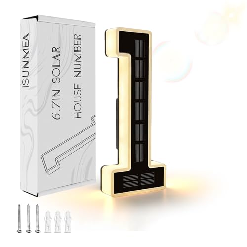 ISUNMEA Solar Lighted House Numbers