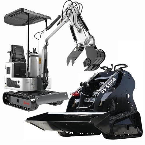 ATTACHXPRO Mini Skid Steer Loader with Mini Excavator