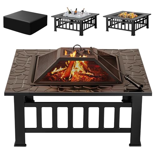 Devoko 32 Inch Fire Pit