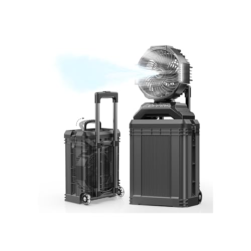4 Gal Large Misting Bucket Fan