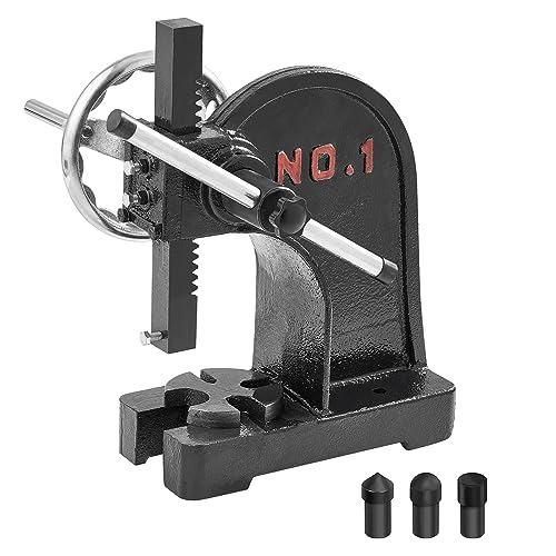 VEVOR Arbor Press, 1 Ton Manual Arbor Press with Handwheel, 5.9