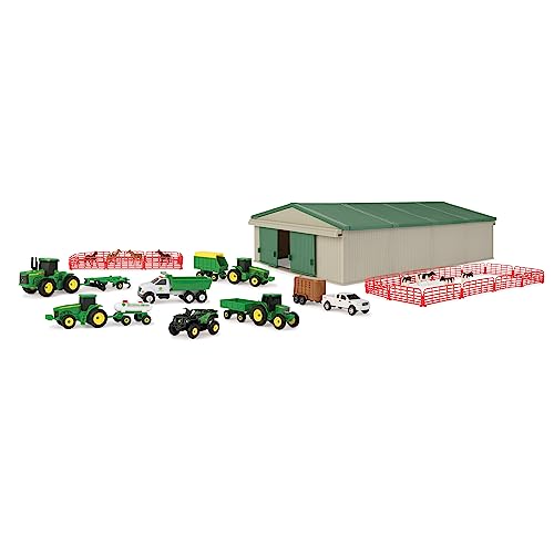 TOMY John Deere Die-Cast Farm Toys Playset