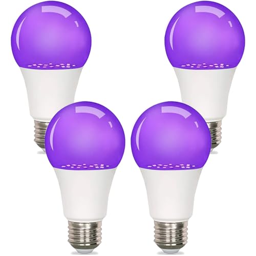 GODUORA 4 Pack LED Black Light Bulb