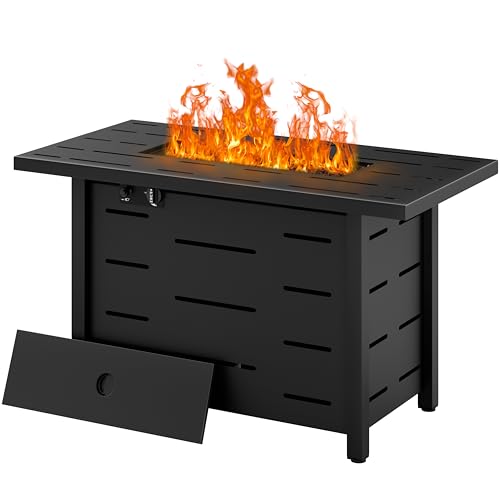 Walsunny 43 inch Outdoor Propane Fire Pit