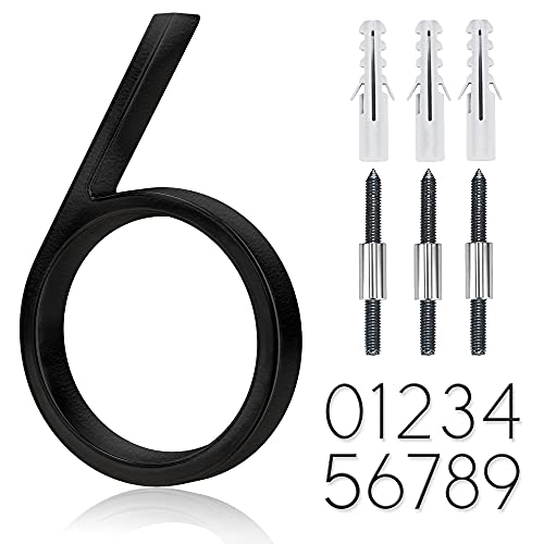 5 Inch Stainless Steel Floating House Number (6 or 9)