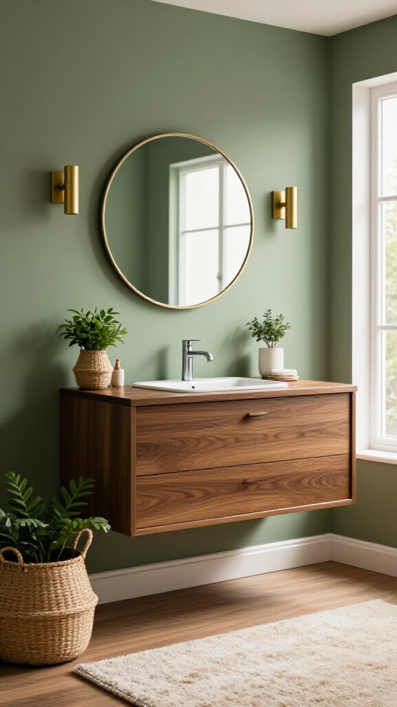 Sage Green and Wood Combo